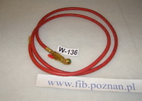 WĄŻ+ZAWÓR 1.8M CZERW.R-410